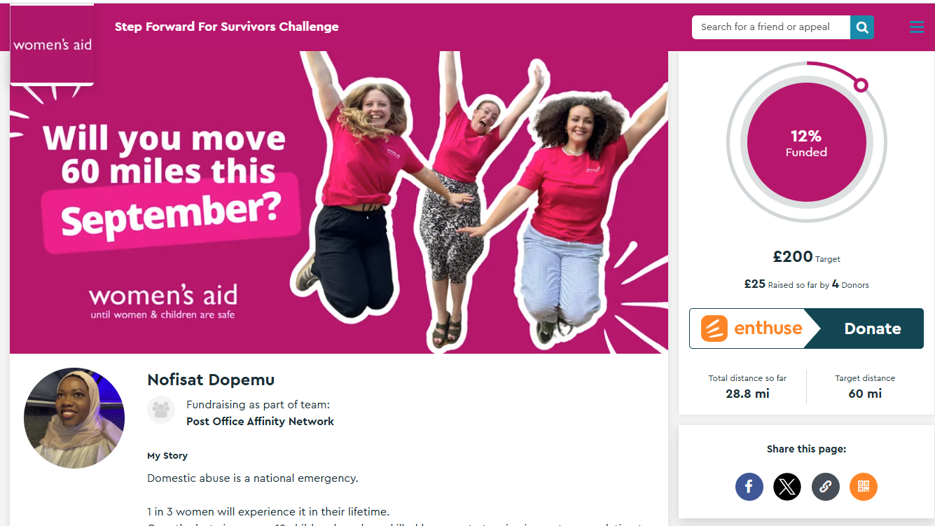 Fundraising for Women's Aid