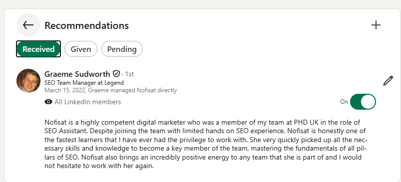 Industry Recognition